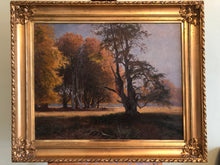 Load image into Gallery viewer, Viggo Langer (Dansk), &quot;Dyrehaven,September&quot;, Oljemålning på duk, Sign. 1919
