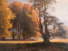 Load image into Gallery viewer, Viggo Langer (Dansk), &quot;Dyrehaven,September&quot;, Oljemålning på duk, Sign. 1919
