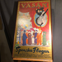 Load image into Gallery viewer, Revyaffisch &quot;Spanska flugan&quot;, Lennart Jirlow, Vasan, Inramad, Retro
