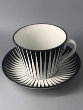 Load image into Gallery viewer, Thekoppar med fat, Gefle/Upsala Ekeby, &quot;Zebra&quot;, Eugene Trost (1898-1983), Retro
