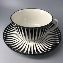 Load image into Gallery viewer, Jumbo/Chokladkopp med fat, Gefle/Upsala Ekeby, &quot;Zebra&quot;, Eugene Trost(1898-1983), Mycket ovanlig, Retro
