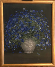 Load image into Gallery viewer, Olja på duk, Blomster, signerad och daterad 1918, Oidentifierad konstnär(Japan 1900-tal)
