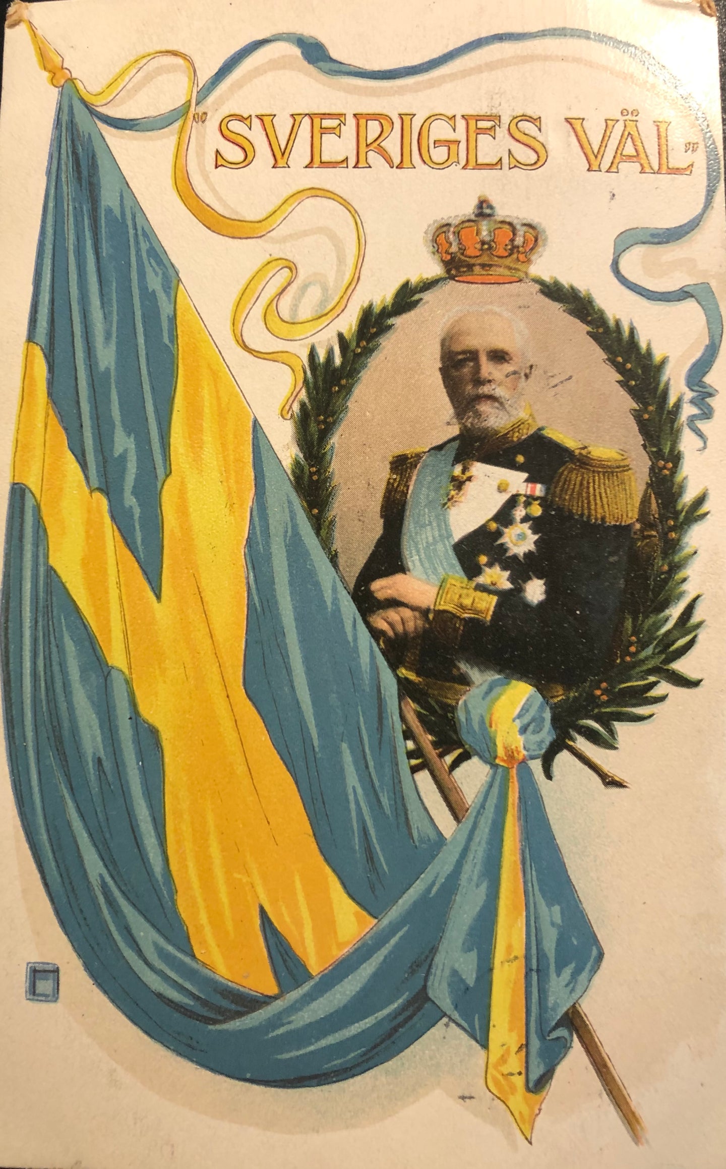 Vykort, Oscar II, 1902