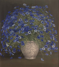 Load image into Gallery viewer, Olja på duk, Blomster, signerad och daterad 1918, Oidentifierad konstnär(Japan 1900-tal)
