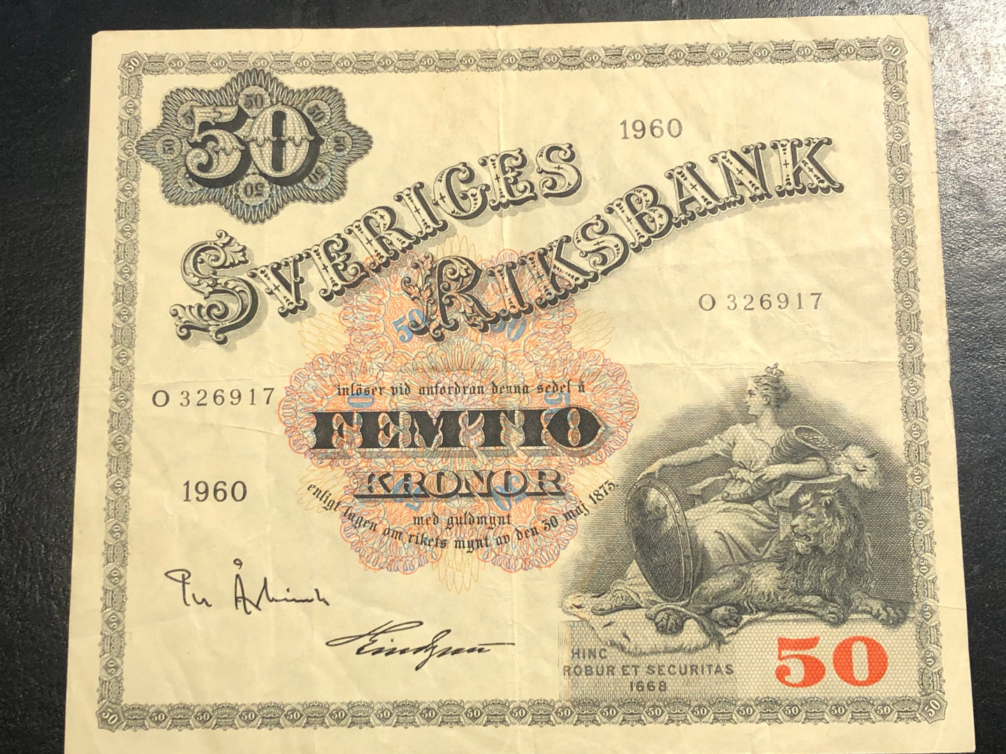 50-Kronors sedel 1960