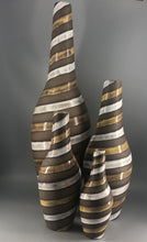 Load image into Gallery viewer, Keramikvaser 4st, 20-55cm, Upsala Ekeby, &quot;Spiral familjen&quot;, Ingrid Atterberg, 50-tal, retro
